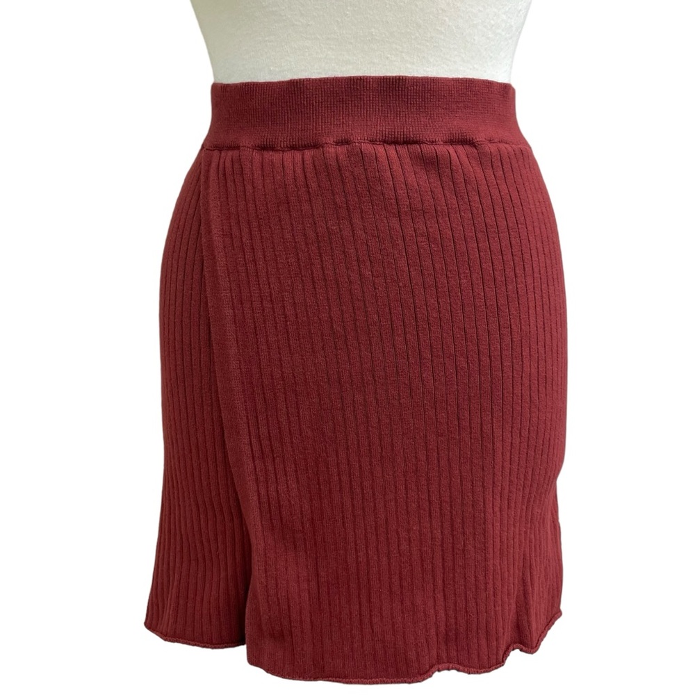Free People pull on sweater skirt with wrap front medium